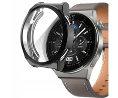 Silikoninis dėklas Huawei Watch Gt 3 Pro 46mm, juodas