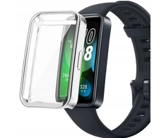 Silikoninis dėklas su ekrano apsauga 2in1 Huawei Band 9 ir spalvų pasirinkimas
