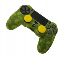 Silikoninis dėklas, uždangalas, apsauga Dualshock Ps4 valdikliui + 2 rankenos