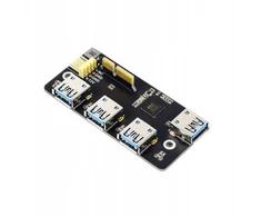 SilverStone Pcie adapteris į 4x usb 3.2 gen1, skirtas raspberry pi cm4 waveshare 18899