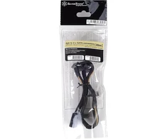 Silverstone Sst-pp07-btsbg maitinimo šaltinio ilgintuvas 30 cm Molex į 4x Sata juodas / auksinis