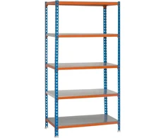 Simonrack Simonclick Mini 5/400 lentynų komplektas mėlynas/oranžinis/galva