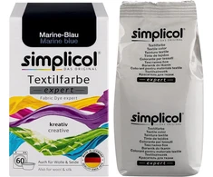 Simplicol Expert tekstilės dažai kūrybiškam ir lengvam dažymui - 18 spalvų - dažymas skalbimo mašinoje ir rankomis