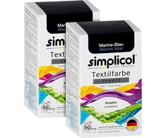 Simplicol Expert tekstilės dažai kūrybiškam ir lengvam dažymui - 18 spalvų - dažymas skalbimo mašinoje ir rankomis