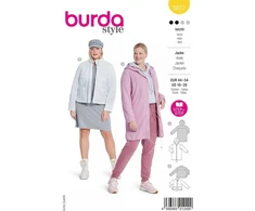 Siuvimo šablonas "burda" 5877 - Striukė moterims (16-18 dydis)