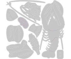 Sizzix Thinlits Ocean Animals pjovimo formelių rinkinys, įvairiaspalvis, vienas dydis