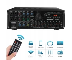 Skaitmeninis stereo bluetooth stiprintuvas 2000w aukštas amplituneris su nuotolinio valdymo pulteliu