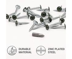 Skir'co (50 vnt.) dažyti 4.2 x 30 mm sriegikliai medienai, metalinis varžtas, ph modifikuota keptuvės galvutė (chromo oksido žalia ral 6020)