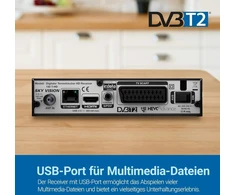 Sky Vision 150 T-hd Italiano Dvb-t &amp; Dvb-t2 imtuvas Italijai, skaitmeninis imtuvas su Dolby Digital Plus palaikymu, Hd imtuvas su daugiakalbiu meniu ir diegimo vedliu