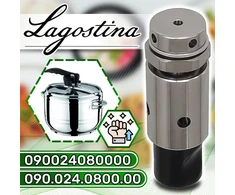 Slėginės viryklės vožtuvas, reguliuojamo skersmens 14 mm, su originaliu kodu 090.024.0800.00 090024080000, skirtas Lagostina Onix Tech