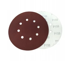 Šlifavimo diskai su Velcro 180 mm popierius su skylutėmis 100 vnt Gr150