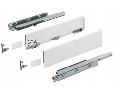 Slim Box vidutinio dydžio stalčius Sb12 Hd-3d H-126mm L-550 reguliuojamas 3d baltas Amix