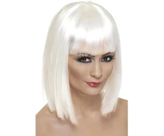 Smiffy's Glam perukas - baltas