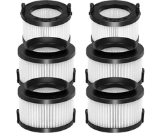 Smilefil Vortexiq 40 filtras, skirtas Levoit Vortexiq 40-rf/vortexiq 40 Flex/lsv-vf401p-aeu akumuliatoriniam dulkių siurbliui, 2 hepa filtrai, pagrindiniai filtrai su 4 išankstiniais filtrais, 6 vnt.