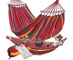 Sodo hamakas 2 asmenims sūpynės 200 x 80 cm su rėmu