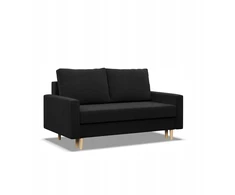 Sofa-lova Cami 2-vietė su miego funkcija, juoda
