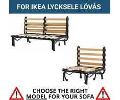 Sofa Spacetimevalley Ikea Lycksele sofos-lovos atsarginiai vyriai, užtrauktukas, baldų pakeitimo užsegimas, suderinamas su Lycksele Lövås ir kitais modeliais (modelis 3)