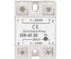 Solid state relay ssr-40 dd, galios paskirstymo ir valdymo įrenginių relė 40a 5-220vdc, skirta pramoninei procesų automatizavimo valdymo skydų automatizacijai