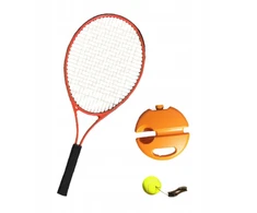Solo Tennis Tool Teniso treniruoklis treniruotėms patalpose, raudonas