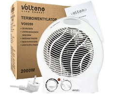 Soltecha Volteno elektrinis šildytuvas ventiliatorius 2000w 3 lygiai su termostatu