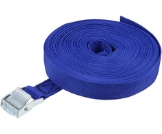 Sourcing map 1 pakuotė tvirtinimo diržas su kumšteline sagtimi 12 m x 25 mm 250 kg apkrova polipropilenas transporto kroviniams mėlynas