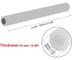 Sourcing map 2 vnt. putplasčio kempinė 1000 mm/3.28 ft 20 x 40 mm (0.8 x 1.6 colio) vamzdžių izoliacijai