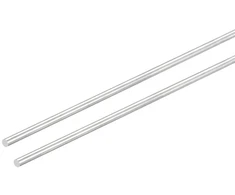 Sourcing map 304 nerūdijančio plieno apvalūs strypai, 3 mm x 400 mm pilno veleno strypai "pasidaryk pats" amatų modelių automobiliams, sraigtasparniams, lėktuvams, 2 vnt.