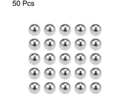 Sourcing map 50 vnt. precizinių rutuliukų 5/16 colio fiksuoto chromo plieno G10 rutuliniams guoliams, raktų pakabukams, ratams