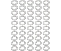 Sourcing map 50 vnt. techninės įrangos kanalo kamščio poveržlė 12 mm x 20 mm x 2 mm