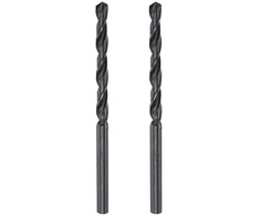 Sourcing map 6542 greitapjovio plieno spiralinis grąžtas su pilnu pagrindu, padengtas juoduoju oksidu, grąžtas 4,4 mm, 78 mm, 2 vnt.