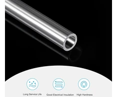 Sourcing map apvalus standus pc vamzdis 10 mm id x 12 mm od x 305 mm polikarbonatinė žarna skaidri, 2 vnt.