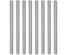 Sourcing map apvalūs strypai 6 mm x 100 mm, pagaminti iš greitapjovio plieno (hss), skirti tekinimo staklėms