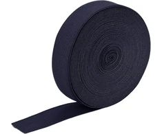Sourcing map elastinės juostos siuvimui, 25 mm pločio elastinė juosta, 9 m ilgio guminė juosta, elastinė juosta kelnėms, "pasidaryk pats" amatų audiniai, apvadinė juosta juosmeniui, tamsiai mėlyna