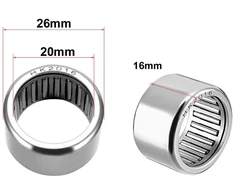 Sourcing map hk2016 štampuoto apvalkalo adatinis guolis 20 mm skylės diametras 26 mm išorinis diametras 16 mm plotis, 5 vnt.