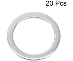 Sourcing map plokščios poveržlės varžtams 14 mm x 20 mm x 0.8 mm 304 nerūdijančio plieno, 20 vnt.