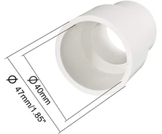 Ventiliatorius Sourcing map pvc vamzdžių jungtis, reduktorius, adapteris, jungtis, 40 x 32 mm, 2 vnt.