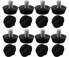 Sourcing map reguliuojamos baldų kojelės namų baldams reguliuojamos pasvirusios išlyginimo kojelės grindų apsauga m6 x 10 x 20 mm, 16 vnt.
