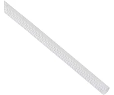 Sourcing map stiklo pluošto plastikinės gumos silikoninė izoliacinė lėtinanti žarna 3 mm x 5 m balta de de