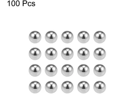 Sourcing map Tikslūs rutuliukai 7,5 mm vientiso chromo plieno G10 rutuliniams guoliams, raktų pakabukams, ratams, 100 vnt.