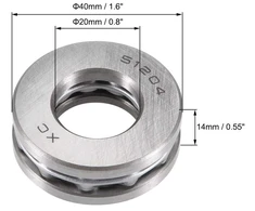 Sourcingmap anglinio plieno atraminis rutulinis guolis 51204 20mm x 40mm x 14mm
