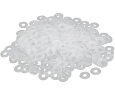 Sourcingmap® m4 pe plastikinės plokščios poveržlės tarpinės tvirtinimo detalės skaidrios 300 vnt.