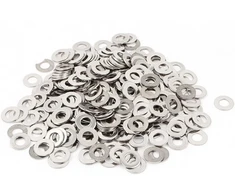Sourcingmap® nerūdijančio plieno plokščios poveržlės m5 x 10mm od sidabro spalvos, 300 vnt.