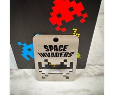 Space Invaders butelių atidarytuvas retro gerbėjams – aukštos kokybės nerūdijantis plienas – retro dekoracija 80-ųjų aksesuarų gerbėjams – idealiai tinka nostalgams