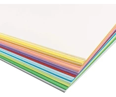 Spalvotas kartonas A4, 220 g/m², 100 lapų, 20 spalvų