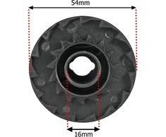 Spares2go ritė su dangteliu 6m, tinkama bosch art 23 sl art 26 sl žoliapjovėms (1.5mm)