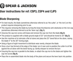 Spear &amp; Jackson Cjp5blade atsarginis peilis obliaus No.5