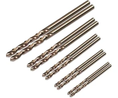 Sportarc 10 dalių Hss M35 kobalto grąžtų rinkinys nuo 1 mm iki 3 mm, skirtas nerūdijančiam plienui ir metalui