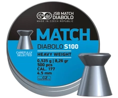 Šratai Jsb match heavy 4,5 Diabolo S100 4,51 mm 500 vnt. sunkus