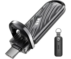 Ssk usb 2tb išorinis ssd iki 2000 mb/s, type-c išorinis kietasis diskas solid state drives usb 3.2 gen 2x2 atminties kortelė iphone15/16 pro prores mac/wtg/android, cinko lydinys
