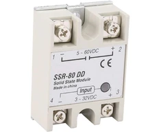 Ssr-80dd Kietojo kūno relė Dc-dc 80a